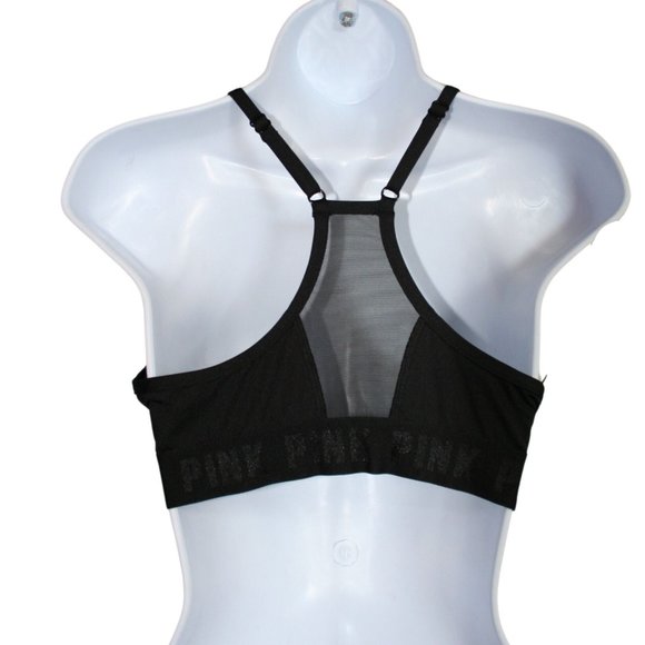 NEW Victoria’s Secret Pink Women’s Size XL Lightly Lined Wireless Bra in Black - Picture 2 of 9